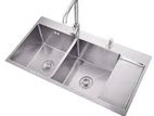 Euro Kitchen Sink Stainless Steel 100*48 (Silver)