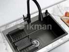 Euro Kitchen Sink Stainless Steel 50*45 (Black) - 58982