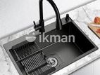Euro Kitchen Sink Stainless Steel 50*45 (Black) - 58982