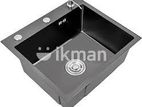 Euro Kitchen Sink Stainless Steel 60*45 (Black)