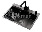 Euro Kitchen Sink Stainless Steel 60*45 (Black)
