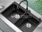 Euro Kitchen Sink Stainless Steel 82*45 (Black) 58983