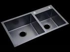 Euro Kitchen Sink Stainless Steel 82*45 (Black)