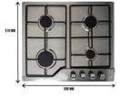 Euro Stainless Steel 4 Burner Gas Cooker H59-4016