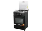 EURO (Turkey) Free Standing Gas Oven + 4 Burner (Black)
