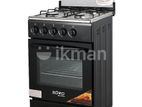 EURO (Turkey) Free Standing Gas Oven with 4 Burner EU55FS4GG-BK