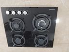 EUROMAX Tempered Glass 4BURNER Gas Cooker Hob