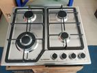 EUROMAX (TURKEY) 4 BURNER STAINLESS STEEL GAS COOKER HOB