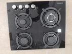 EUROMAX Turkey Brand Tempered Glass 4BURNER Gas Cooker Hob