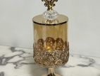 European Crystal Glass Jars