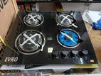 EVRO 4 Burner Glass Top Cooker Hob
