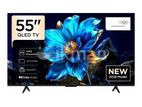 Evvoli 55" QLED Smart Android 15 4K UHD TV