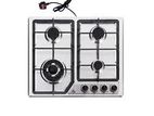 Evvoli Cooker Hob 4 Burner Stainless Steel - 32140