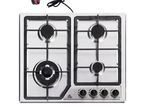 Evvoli Cooker Hob 4 Burner Stainless Steel - 32140