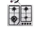 Evvoli Cooker Hob 4 Burner Stainless Steel