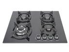 Evvoli Cooker Hob 4 Burner Tempered Glass
