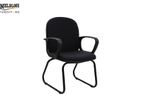 Ex Chair-Visitor Chair Low Back Steel Frame-Black