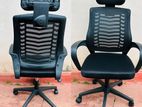 Ex Zebra Mesh Chair with Headrest