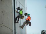 Exterior wall painting / Rope access