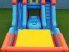 Extra Large Jump With Slide Bouncer