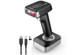 Eyoyo 3 in 1 Wireless 2D Barcode Scanner with 2500mAh Battery Base