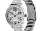 Fastrack Quartz Analog White Dial Stainless Steel Strap Watch