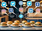 FB Video Post Advertisement Create Burger Shop