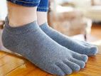 Feet Toe Half Socks Colours : Blue & Grey