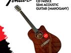 Fender CD-140SCE Mahogany Dreadnought Cutaway Acoustic Electric Guitar