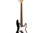 Fender Squier Precision Bass Guitar, Debut Series Laurel FB, Black