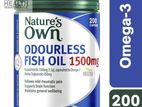 Fish Oil Nature's Own 1500 Mg Odourless 200 Capsules