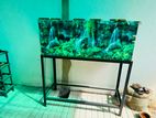 Fish Tank 4ft x 1.5ft with Iron Stand, Roof Filter