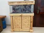 Fish Tank with Wooden Stand