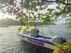 Fishing Boat with Two Outboard Motors