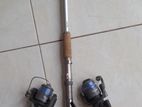 Fishing Rod and Two Reels