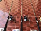 Fishing Rods Reels Arti with Line