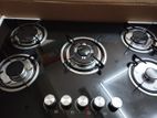 Five Gas Burner Cooker Hob (Glass Top)