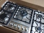 Five Gas Burner Cooker Hob - Silver (Stainless Steel)