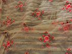 Floral Embroidered Net saree