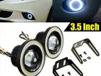 Fog Lamps 2pcs White Color with Blue Halo Light