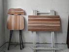 Foldable Chair with Table