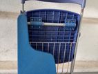 Foldable Chair with Writing Pad