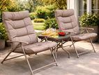 Foldable garden chair With Table Set Cozy / Lifestyle Vibe TX1056