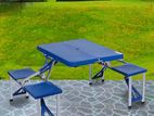 Foldable Picnic Table with Seats for Indoor & Outdoor