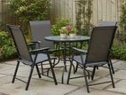 Foldable Semi - Outdoor Mesh Table & Chair