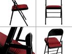 Folding Cusahion Chair RED ​⭕