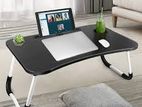 Folding Laptop Table Tray Desk with Cup Holder