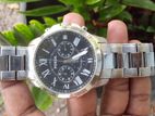 Fossil Mens Grant Chronograph Stainless Steel Watch