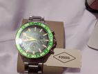 Fossil Multi Function Stainless Green Dial Watch