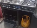 Four Burner Gas Stove with Two Hot Plates